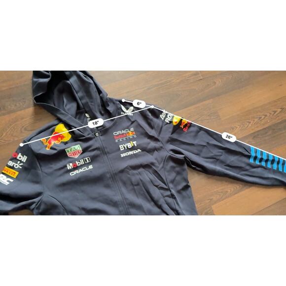 Red Bull Racing F1 Official Team Pullover Hoodie Sweatshirt - XL - Picture 13 of 13